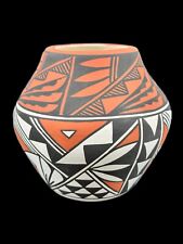 Acoma Pottery Signed New Mexico 5” Vase Hand Made Stunning picture