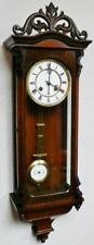 Superb Antique German 8 Day Gong Striking Rosewood Slimline Vienna Wall Clock picture