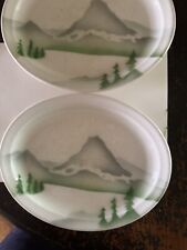 (2) Great Northern Railroad Dining Car China 9”x7” picture