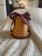 LONGABERGER 2000 NOEL BASKET WITH TASSEL CHRISTMAS (RARE) BELL - USED picture