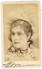 Antique RARE CDV Circa 1870s Portrait of Famous Actress Kate Girard Broadway, NY picture