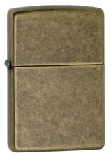 Zippo 201FB, Classic Antique Brass Finish Lighter, Full Size picture