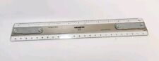 Vintage Vemco Drafting Machine Scale Ruler AP-15 Clear Lucite Aluminium 12