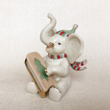 Lenox Snowy Day Cute Elephant Ceramic Statue Sculpture Figurine Home Decor picture