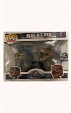 Funko Pop Jurassic World The Exhibition EXCLUSIVE Blue And T-Rex 2 Pack picture