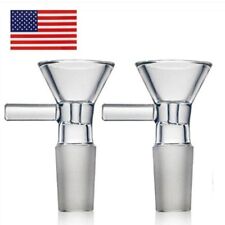 2x14mm Male Glass Bowl For Water Pipe Hookah Bong Replacement Head picture
