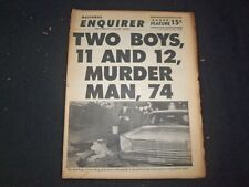1966 MAY 1 NATIONAL ENQUIRER NEWSPAPER - TWO BOYS MURDER MAN, 74 - NP 7411 picture