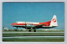 Frontier Commuter Convair CV-580, Plane, Transportation, Vintage Postcard picture
