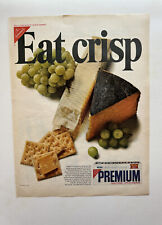 1967 Nabisco Premium Saltine Crackers, United Airlines Vintage Print Ads picture