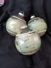 Vtg 6pc Shiny Brite Mercury Glass Christmas Ornaments picture