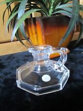 NIB Partylite Handled Clear Glass Candlesticks Candle Holders ~Chamberstick picture