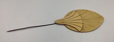 Antique Victorian Large Carved Feather / Leaf Design Celluloid 8.1/2 “Long picture