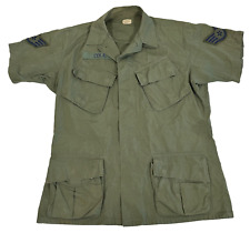 Vietnam USAF OD Jungle Tropical Combat Jacket Coat Short Sleeve Medium Regular picture