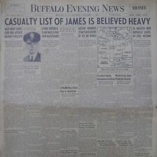 1941 Buffalo Evening News Reuben James First Sinking WWII U-Boat Torpedo Nov. 1 picture