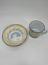 Mackenzie-Childs Enamelware Duckling Children's Bowl And Cup Yellow picture