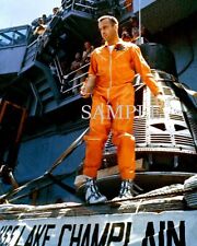 NASA Astronaut ALAN SHEPARD Aboard USS CHAMPLAIN 8X10 Borderless Photo picture