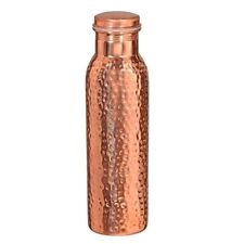 Hammered Copper Water Bottle Vessel For Drinking Home Health Benefits 1000 ml picture