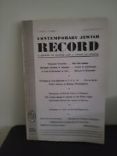 Vintage Contemporary Jewish Record August 1939 Volume II Number 4 picture