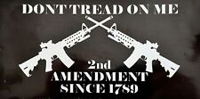 Don't Tread On Me...2nd Amendment..1789.. Truck AR Decals Sticker  (4 Pack) #171 picture