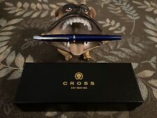 Cross ATX Translucent Blue Lacquer Rollerball Pen New In Box Retail $115 picture