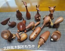 Senshukai Royal Pets set of 14 Interior Wooden Animals Object Doll Used JAPAN picture