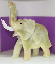 Green Onyx Elephant  Xtra Large  12” picture