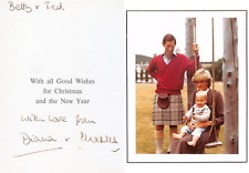 Princess Diana & King Charles III ~ Signed Autographed Christmas Card ~ PSA DNA picture