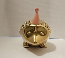 Oh Joy Gold Hedgehog with pink party hat Figurine picture