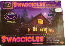 VTG ORANGE SWAG LIGHTS MR. HALLOWEEN SWAGCICLES LOOP 2 BOXES NEW INDOOR OUTDOOR picture