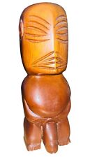 Vtg Cook Islands Carved Wood Tiki Tangaroa Figure 6