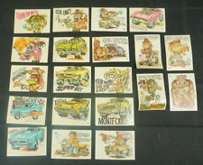 1970 Donruss Fiends and Machines Mix and Match Stickers Lot of 20 picture
