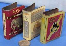 1930's Matchbox Holders ~ Tin Litho ~ England Brand Cigarette Graphics picture