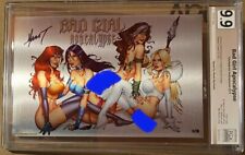 Bad Girl Apocalypse METAL SIGNED Marat Mychaels 5/10 PGX 9.9 RB White picture
