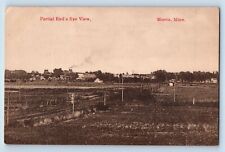 Morris Swanville Minnesota MN Postcard Partial Bird's Eye View 1914 Antique picture
