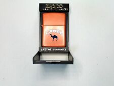 Vintage 1990’s Orange Matte Camel Cigarettes Zippo Lighter picture