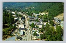 Gatlinburg TN-Tennessee, Aerial Of Town Area, Antique Vintage Souvenir Postcard picture