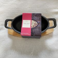 Mini Cast Iron And Wood Trivet For Tapas Dips Deserts Charcuterie Home And Heart picture