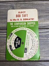 Vintage Advertisement 1981 Comparison-Shopper Dial Elect Bob Taft picture