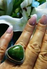 Native American Navajo Size 7.5  Damele Turquoise Sterling Silver Signed Ring picture