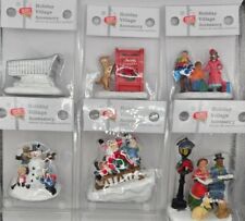 Lot Of 6 New Aldi Holiday Village Accessory Merry Moments Complete 2023 Set picture