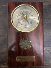 Huger Precision West Germany Barometer Vintage Cherry Duke Energy Cherry Wood picture