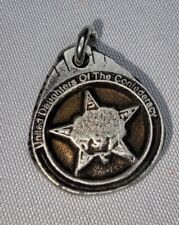 VTG UDC United Daughters of the Confederacy Pewter Pendant Virginia Pewtersmith  picture