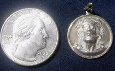 Jesus Holy Face Medal Sterling Silver picture