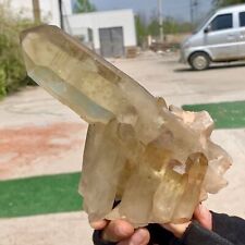 1.56LB Natural Citrine cluster mineral specimen quartz crystal healing picture
