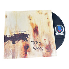 TRENT REZNOR SIGNED AUTO NINE INCH NAILS  'THE DOWNWARD SPIRAL' LP VINYL BECKETT picture