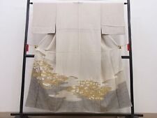 Kimono Colored Tomesode   Luxury , Shochiku Plum, Flowing Water Flower Pattern, picture