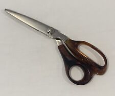 Vintage Wiss Pinking Shears with Tortoise Plastic Handle Made In USA MInt Cond picture