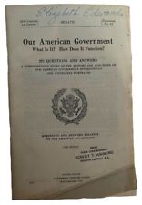 US Congress booklet 1953 American Government Elizabeth Edwards Robert Ashmore picture