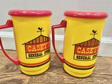 Pair of Vintage Casey’s General Store Whirley Refillable Travel Mug NL picture