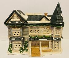 Vintage Mervyn's Christmas Village Square 1998 Lighted Victorian House picture